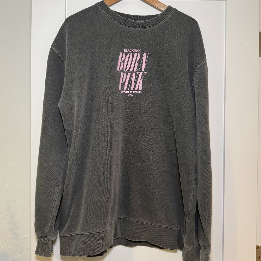 Blackpink Born Pink Vintage Gray Sweater